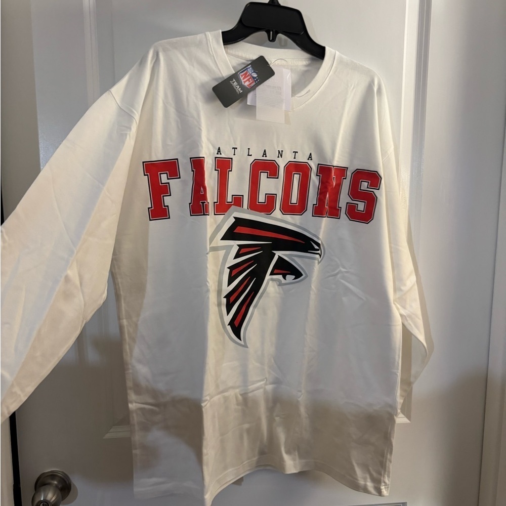Atlanta Falcons Gameday Couture Oversized Long Sleeve Shirt Sz XL - Picture 2 of 9